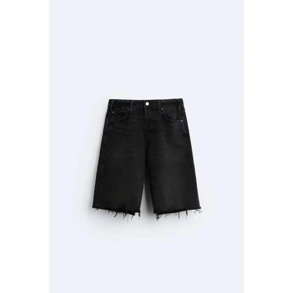 RELAXED FIT DENIM SHORTS